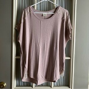 Soma Lace Detail Pink Top